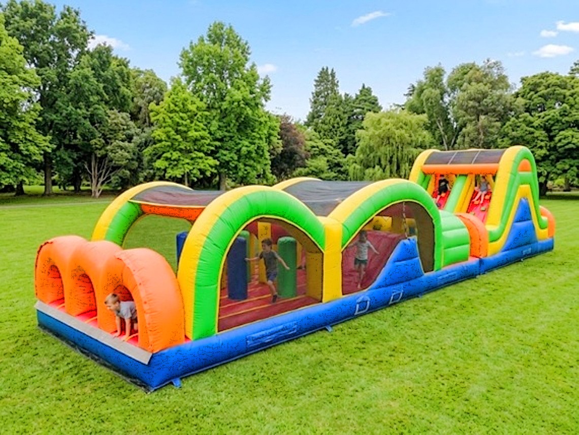 Jumbo Obstacle Course + Slide