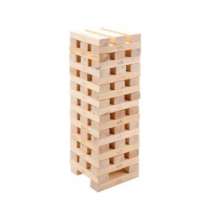 giant jenga tumbling tower